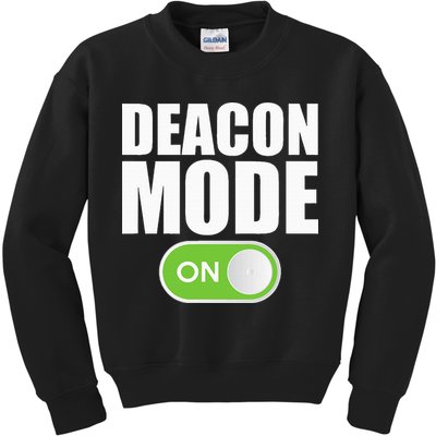 Deacon Mode Religious Christian Minister Catholic Church Kids Sweatshirt