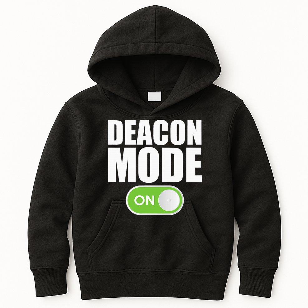 Deacon Mode Religious Christian Minister Catholic Church Kids Hoodie