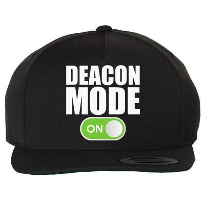 Deacon Mode Religious Christian Minister Catholic Church Wool Snapback Cap