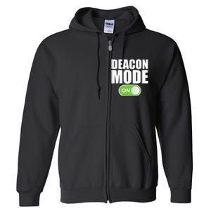 Deacon Mode Religious Christian Minister Catholic Church Full Zip Hoodie