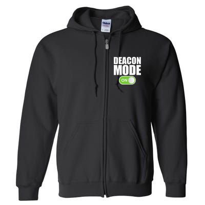 Deacon Mode Religious Christian Minister Catholic Church Full Zip Hoodie