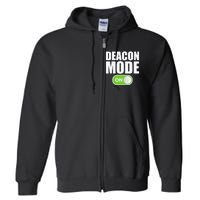 Deacon Mode Religious Christian Minister Catholic Church Full Zip Hoodie