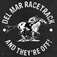 Del Mar Racetrack Horse Racing Racer Fan Equestrian Ca Derby 7 Panel Mesh Trucker Snapback Hat