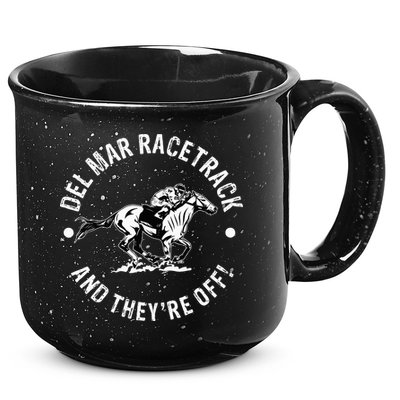 Del Mar Racetrack Horse Racing Racer Fan Equestrian Ca Derby 15oz Campfire Ceramic Mug