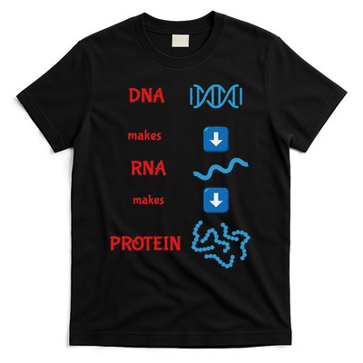Dna Makes Rna Makes Protein Molecular Cell Biology T-Shirt