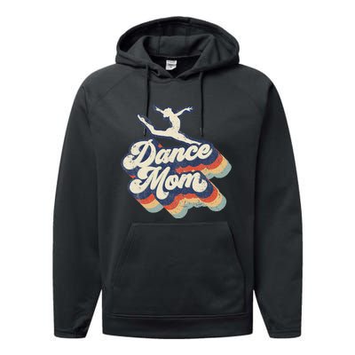 Dance Mom Retro Sunset Dance Mom Life Christmas Mother's Day Performance Fleece Hoodie