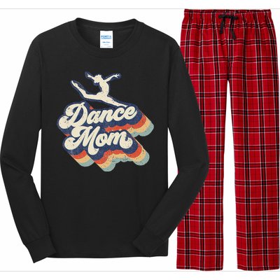 Dance Mom Retro Sunset Dance Mom Life Christmas Mother's Day Long Sleeve Pajama Set