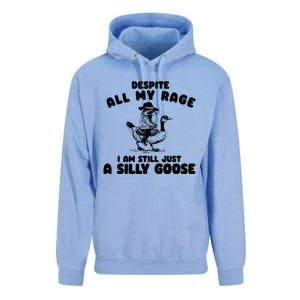 Despite My Rage I Am Still A Silly Goose Silly Goose Meme Unisex Surf Hoodie