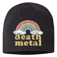 DEATH METAL Rainbow Funny Retro Vintage Love Music Metalhead Sustainable Beanie