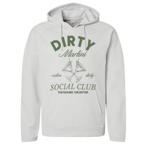 Dirty Martini Social Club Cocktail Bachelorette Performance Fleece Hoodie