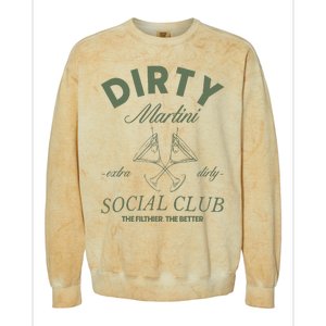 Dirty Martini Social Club Cocktail Bachelorette Colorblast Crewneck Sweatshirt