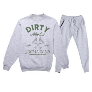 Dirty Martini Social Club Cocktail Bachelorette Premium Crewneck Sweatsuit Set