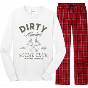 Dirty Martini Social Club Cocktail Bachelorette Long Sleeve Pajama Set