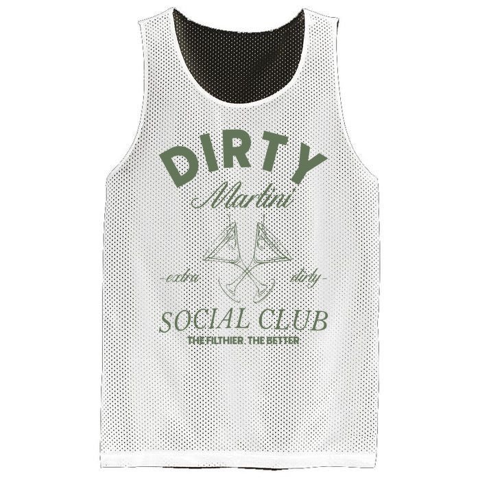 Dirty Martini Social Club Cocktail Bachelorette Mesh Reversible Basketball Jersey Tank