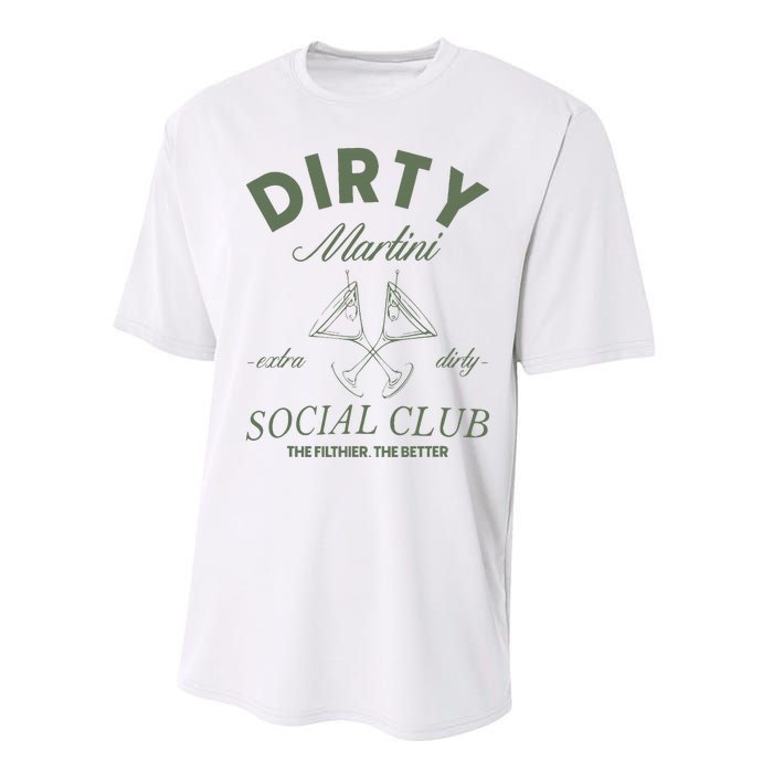 Dirty Martini Social Club Cocktail Bachelorette Performance Sprint T-Shirt