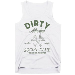 Dirty Martini Social Club Cocktail Bachelorette Tank Top