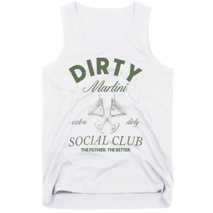 Dirty Martini Social Club Cocktail Bachelorette Tank Top