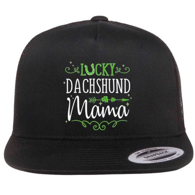 Dachshund Mama St Patricks Day Dachshund St Patrick Gift Flatbill Hat