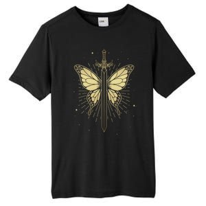 Death Moth Sword Goth Moth Butterfly Wicca Pagan Tarot Card Gift Tall Fusion ChromaSoft Performance T-Shirt