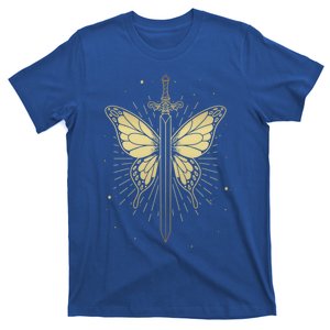 Death Moth Sword Goth Moth Butterfly Wicca Pagan Tarot Card Gift T-Shirt