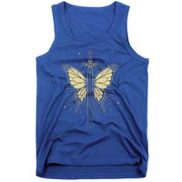 Death Moth Sword Goth Moth Butterfly Wicca Pagan Tarot Card Gift Tank Top