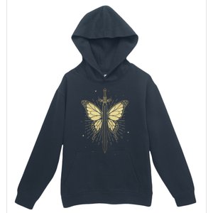 Death Moth Sword Goth Moth Butterfly Wicca Pagan Tarot Card Gift Urban Pullover Hoodie