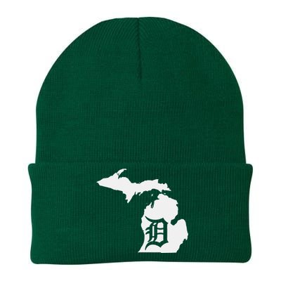 Detroit Michigan State Map Silhouette D United States Knit Cap Winter Beanie