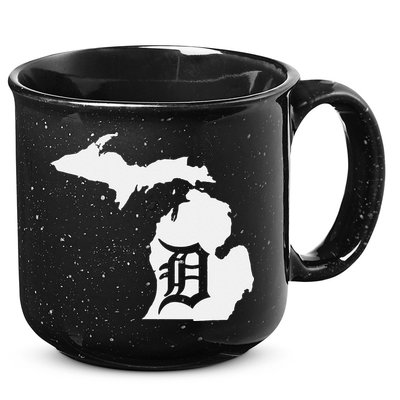 Detroit Michigan State Map Silhouette D United States 15oz Campfire Ceramic Mug