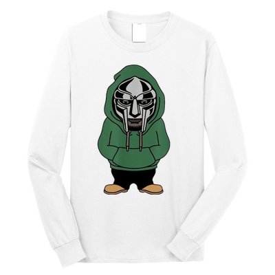 Doom Mask Super Villain All Caps Rap Long Sleeve Shirt