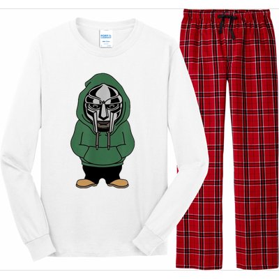 Doom Mask Super Villain All Caps Rap Long Sleeve Pajama Set