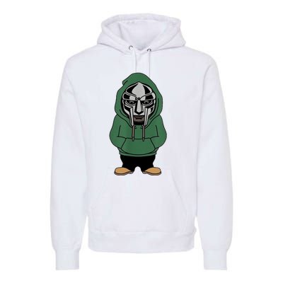 Doom Mask Super Villain All Caps Rap Premium Hoodie