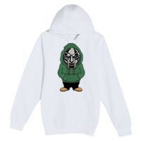 Doom Mask Super Villain All Caps Rap Premium Pullover Hoodie