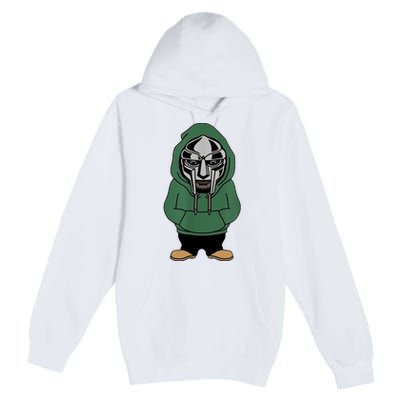 Doom Mask Super Villain All Caps Rap Premium Pullover Hoodie