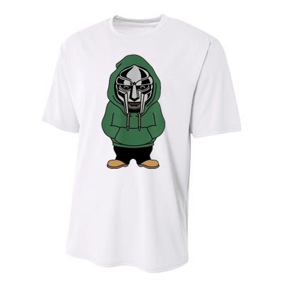 Doom Mask Super Villain All Caps Rap Performance Sprint T-Shirt