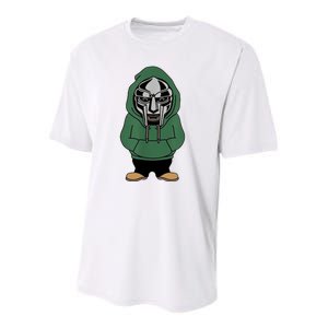 Doom Mask Super Villain All Caps Rap Youth Performance Sprint T-Shirt