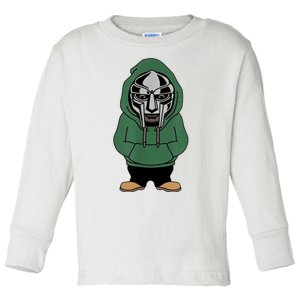 Doom Mask Super Villain All Caps Rap Toddler Long Sleeve Shirt