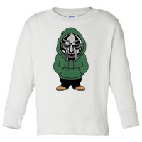 Doom Mask Super Villain All Caps Rap Toddler Long Sleeve Shirt