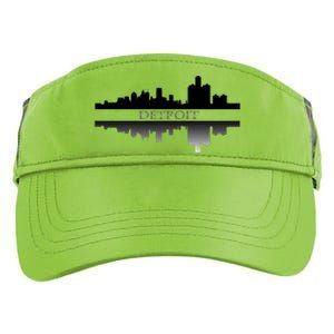 Detroit Mirrored Skyline Adult Drive Performance Visor