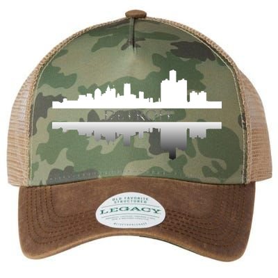 Detroit Mirrored Skyline Legacy Tie Dye Trucker Hat