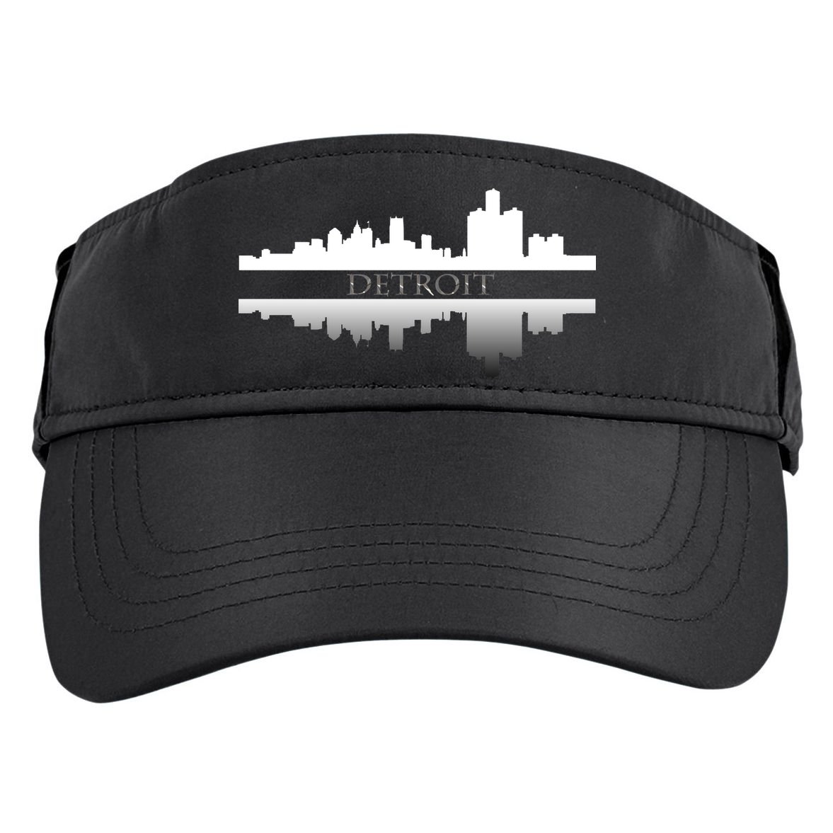 Detroit Mirrored Skyline Adult Drive Performance Visor