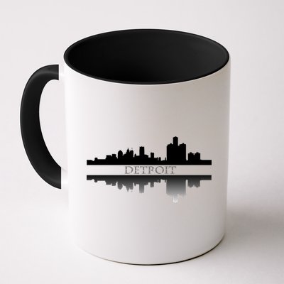 Detroit Mirrored Skyline Mug