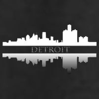 Detroit Mirrored Skyline 11oz C Handle Ceramic Mug