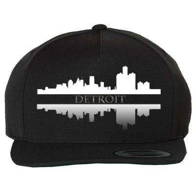 Detroit Mirrored Skyline Wool Snapback Cap