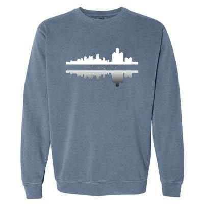 Detroit Mirrored Skyline Garment-Dyed Sweatshirt