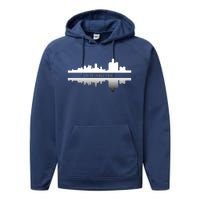 Detroit Mirrored Skyline Performance Fleece Hoodie