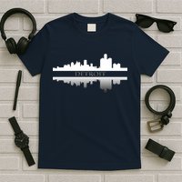 Detroit Mirrored Skyline T-Shirt