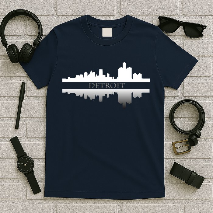 Detroit Mirrored Skyline T-Shirt