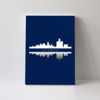 Detroit Mirrored Skyline Canvas