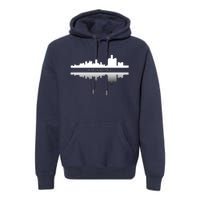 Detroit Mirrored Skyline Premium Hoodie