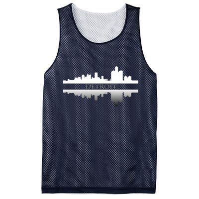 Detroit Mirrored Skyline Mesh Reversible Basketball Jersey Tank